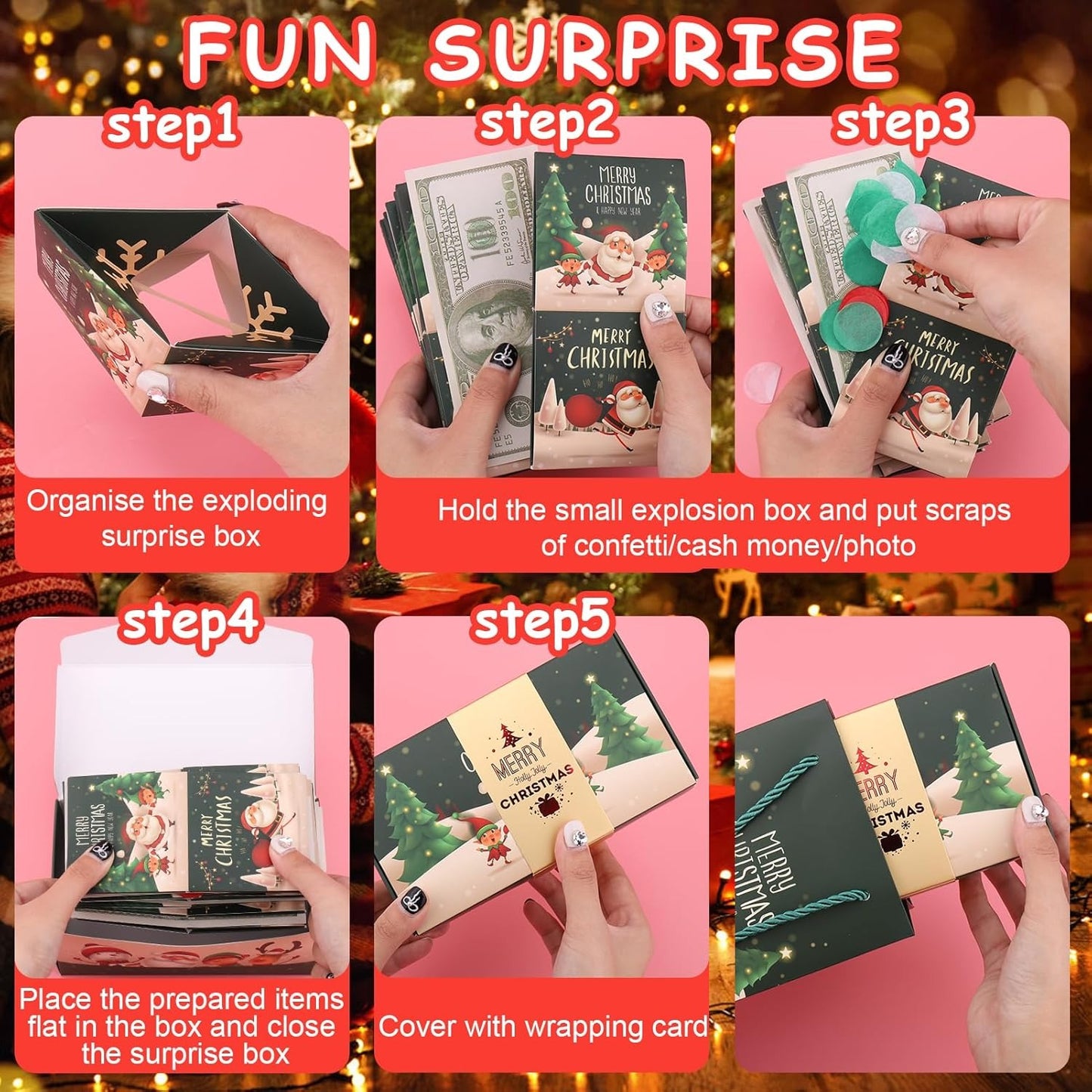 🔥$9.99 On Sale Today Only 🎁Surprise Exploding Money Gift Box